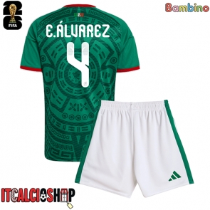 Messico Edson Alvarez #4 Prima Maglia Bambino Mondiali 2026 Manica Corta (+ Pantaloni corti)